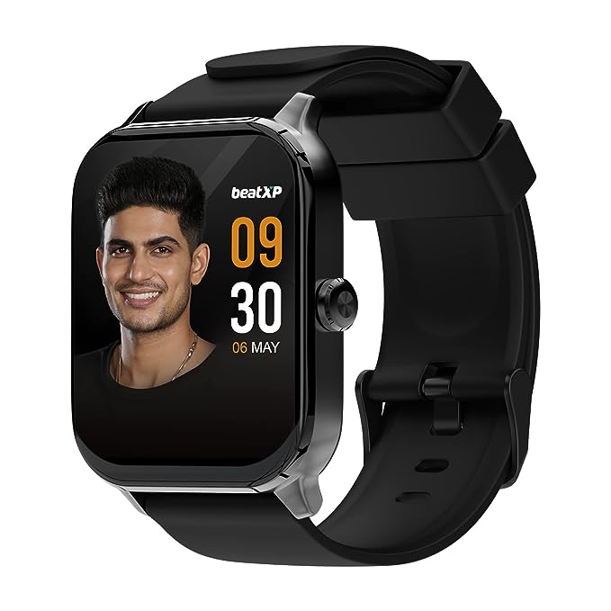beatXP Marv 1.85” (4.5 cm) HD Display Smart Watch with Bluetooth Calling, AI Voice Assistance, Heart Rate, spo2, Sleep Monitoring, 100+ Sports Modes, IP68 Water Resistance (Electric Black) beatXP Marv 1.85” (4.5 cm) HD Display Smart Watch with Bluetooth Calling, AI Voice Assistance, Heart Rate, spo2, Sleep Monitoring, 100+ Sports Modes, IP68 Water Resistance (Electric Black)